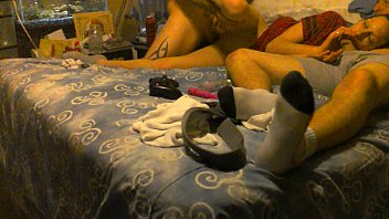 Amateur Wife Lets Two Guys Creampie Her Little Pussy While They Film It